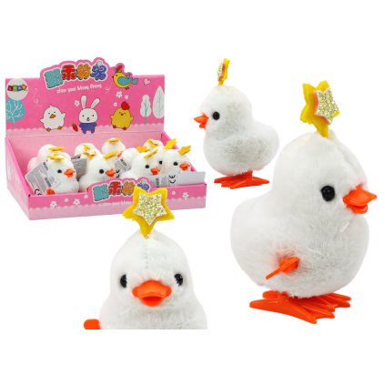 Bílá Hvězdná Slepice - Bílý Naťukávací Skákající Kuře