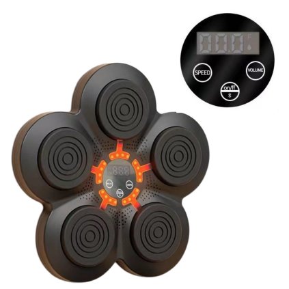 Bluetooth Hudební Boxovací Stroj na Zeď s LED Světly