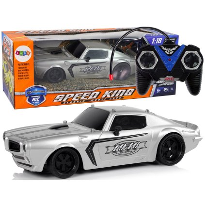 Dálkově Ovládané Šampionské Auto 1:18 Stříbrné