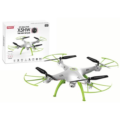 Dálkově Ovladaný Dron X5HW Bílý-Zelený