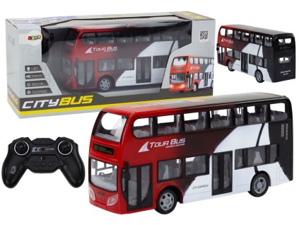 Dálkově ovládaný dvoupatrový autobus RC se světly