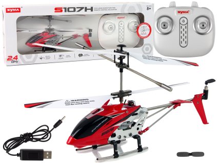 Dálkově ovládaný vrtulník SYMA S107H 2,4G Červený