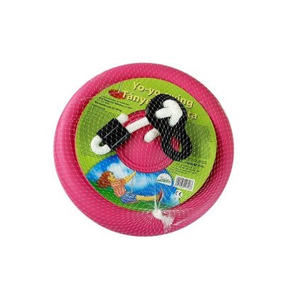 Dětská růžová zahradní talířová houpačka kruhová 423