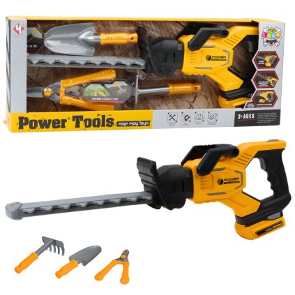 Dětská zahradní sada s elektrickými nůžkami, nůžkami, lopatkou