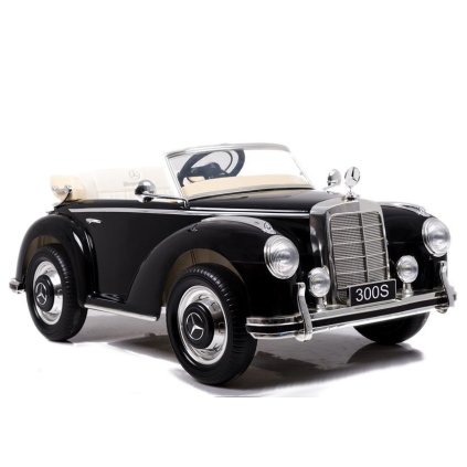 Dětské autíčko na akumulátor Mercedes 300S, černé, lakované