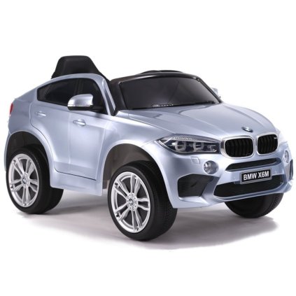 Dětské Elektrické Auto BMW X6 Stříbrné Lakované