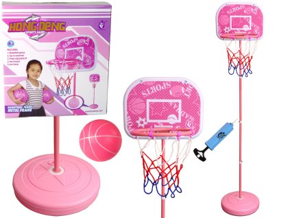 Dětský Basketbalový Koš Růžový pro Zahradu - Výška 170 cm