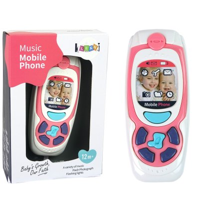 Dětský Edukační Mobilní Telefon Melodie Růžový