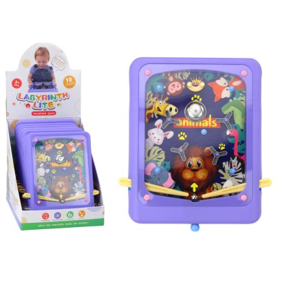 Dětský Flipper Zvířátka Desková Hra Fialová