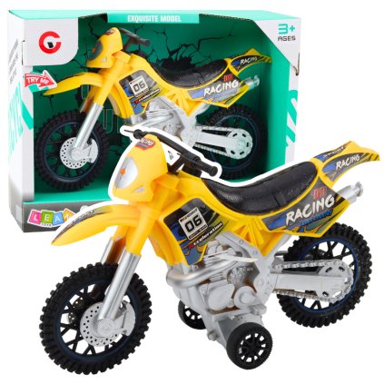 Dětský Off-Road Motocykl Světlo Zvuk Žlutý