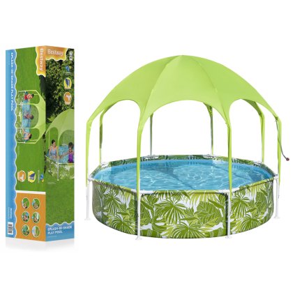 Dětský zahradní bazén s rámem 244 cm x 51 cm Bestway 56432 Zelený