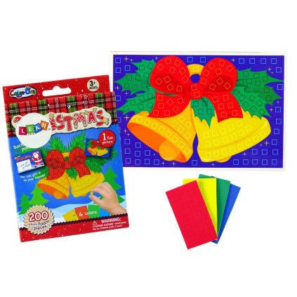 DIY Sada Barevná Mozaika Vánoční Mozaiková Vykreslovanka Zvonek