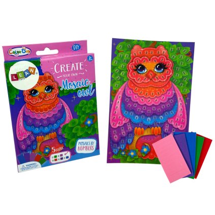 DIY Sada Barevná Mozaika Vyplňovačka Sova