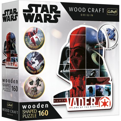Dřevěné puzzle Star Wars 160 ks Darth Vader Trefl 20190