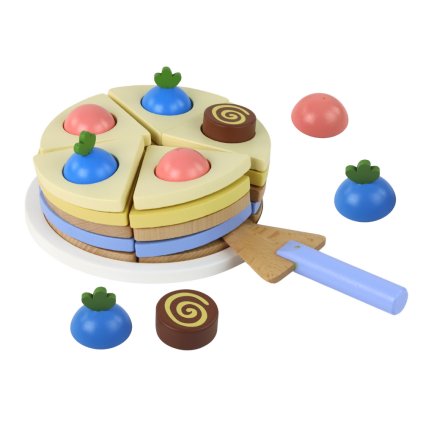Dřevěný Dort Koláč Řez 8 ks