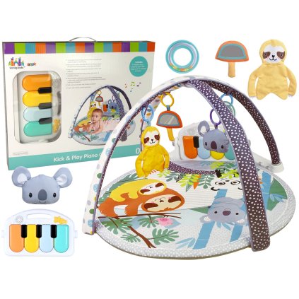Edukační Hrací Podložka Koala s Pianem a Závěsnými Hračkami