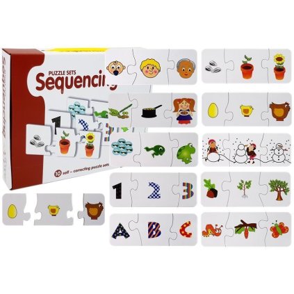 Edukativní Skládačka Puzzle Učení 10 Spojení