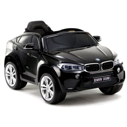 Elektrické auto BMW X6 černé kůže, EVA