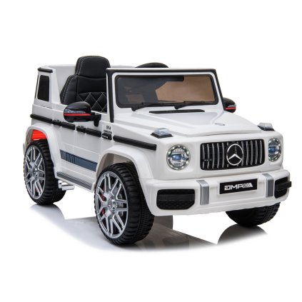 Elektrické Auto Mercedes G63 12V, Bílé, s Dálkovým Ovládáním, BBH-0003