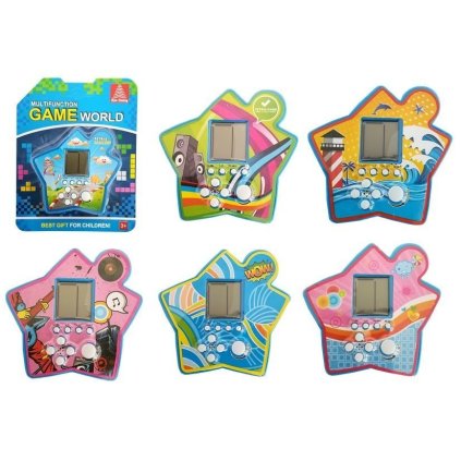 Elektronická Kapesní Hra Tetris Hvězda Modrá