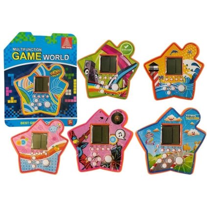 Elektronická Kapesní Hra Tetris Hvězda Oranžová