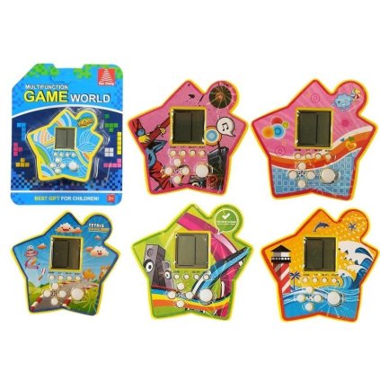 Elektronická Kapesní Hra Tetris Hvězda Žlutý