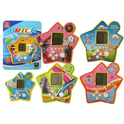 Elektronická Kapesní Hra Tetris Žlutá