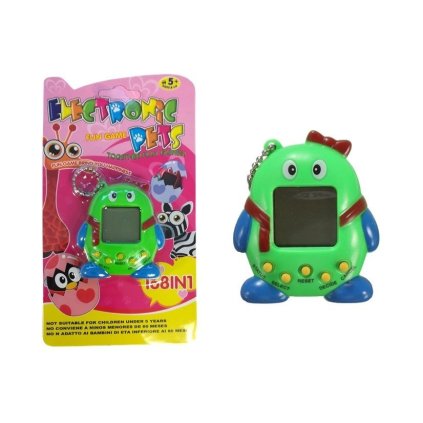 Elektronické Zvířátko Tamagotchi se Stužkou Zelené