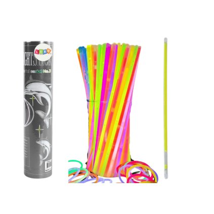 Fluorescenční Pásky 100 Kusů Světelné barvy Svítící ve Tmě