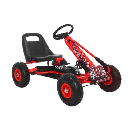 Gokart Červený A-15 Nafukovací Kola
