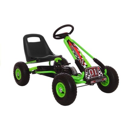 Gokart Zelený A-15 Nafukovací Kola