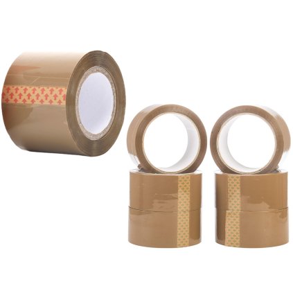 Hnědá Balicí Páska Syntetický Kaučuk 48MM*50M Silná
