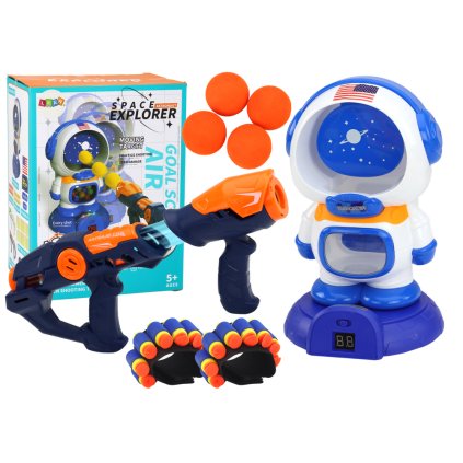 Hra Dovednostní Střelba na Astronauta 2 Pistole Kuličky Šipky