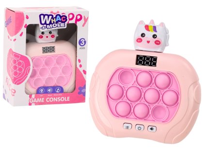 Hra Pop-It Buc A Krtek Jednorožec Světla Zvuky Růžová Senzorická