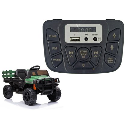 Hudební panel pro dětská elektrická vozítka BDM0926 - Černý音响面板适用于电池驱动车輛