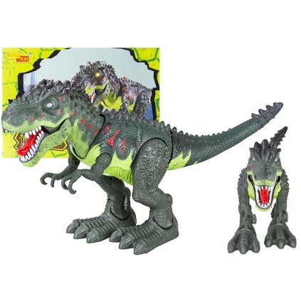 Chodící Bateriový Dinosaurus Tyrannosaurus Rex Zelený