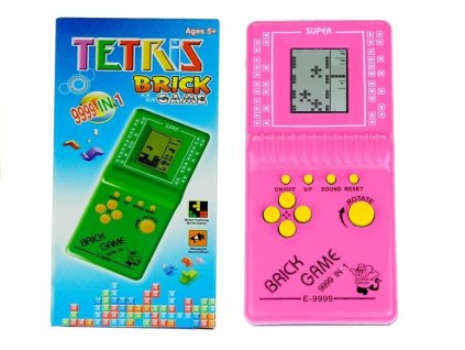 Kapesní Elektronická Hra Tetris Růžová
