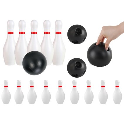 Klasický Akční Herní Set Bowling Dvě Koule 10 Kuželek