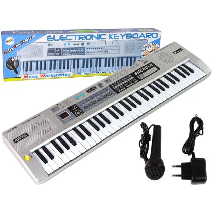 Klávesy MQ-6110 Mikrofon Varhánky 61 Kláves