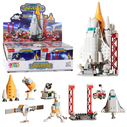 Konstrukční Stavebnice Kosmická Stanice Raketa Kolekce 24-58 ks Mix