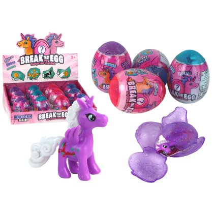 Kouzelná Praskající Jednorožčí Vajíčka Ve Skořápce 4 Barvy 6 cm