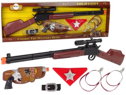 Kovbojský šerif set - puška a revolver
