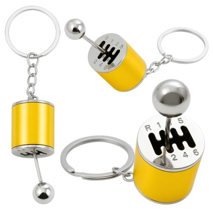 Kovový klíčenka k pohyblivé převodovce Zlatá