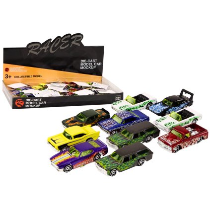Kovový Závodní Model Autíčka 1:64