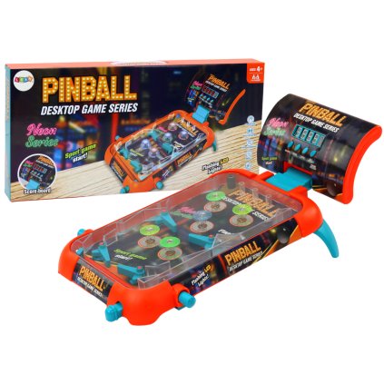 Kuličková hra Pinball LED světla Zvuky Výsledková tabule