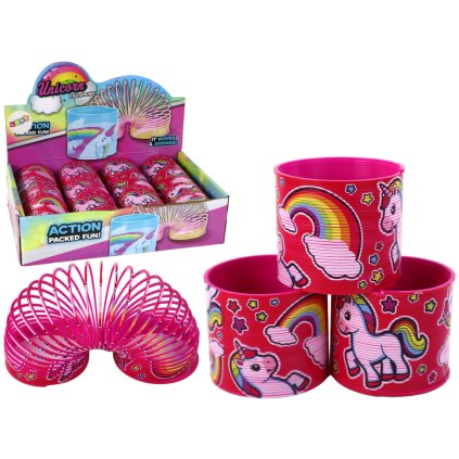 Kultovní Pružina Růžový Jednorožec Relaxační 6CM