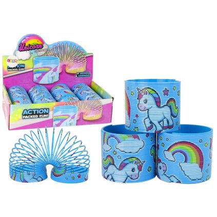 Kultovní Relaxační Modrá Pružina Jednorožec 6CM