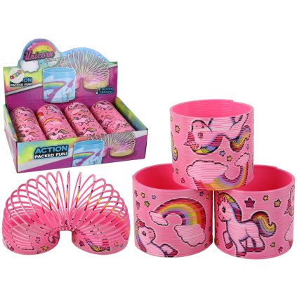 Kultovní Relaxační Pružina Světle Růžová Jednorožec 6CM