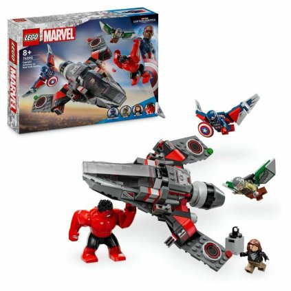 LEGO 76292 SUPER HEROES Kapitán Amerika vs. Červený Hulk - bitva