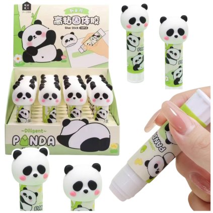 Lepidlo V Tyčince Školní Kancelářské Panda Zelené 3D